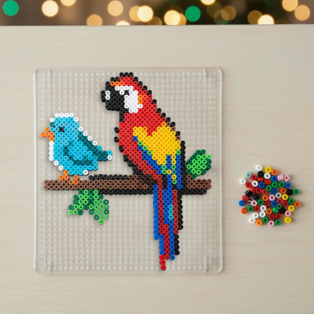Rubbyoo Perler Beads Kit - Colourful Parrot | Creative Handmade Craft | Diy Pixel Toys For Kid  - image 7