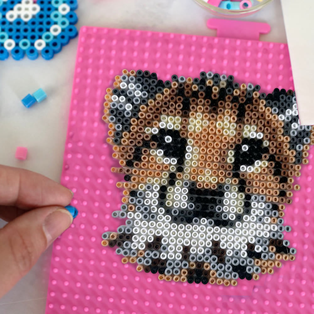 Rubbyoo Perler Beads Kit - Hunting Leopard | Diy Animal Craft | Unique Bag Pendant - image 4