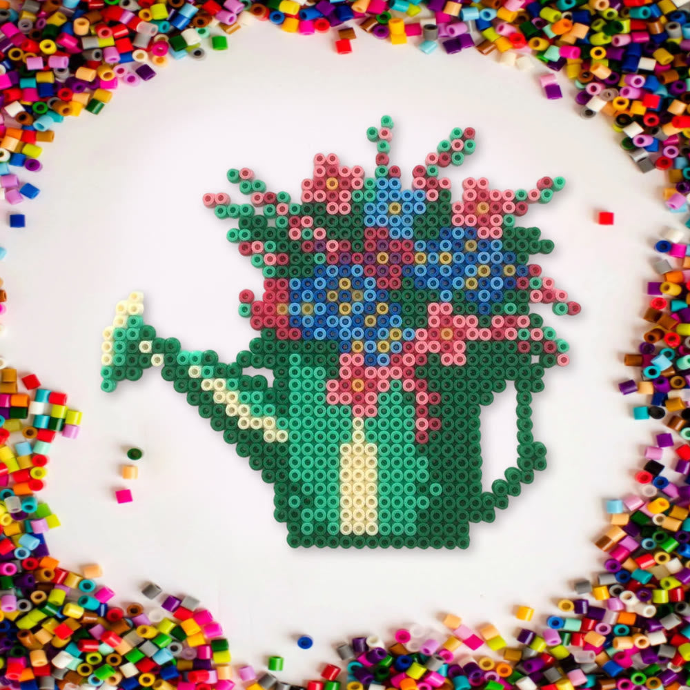Rubbyoo Perler Beads Kit - Floral Pot | Easy Diy Craft  | Nice Present For Handmade Lovers - image 8
