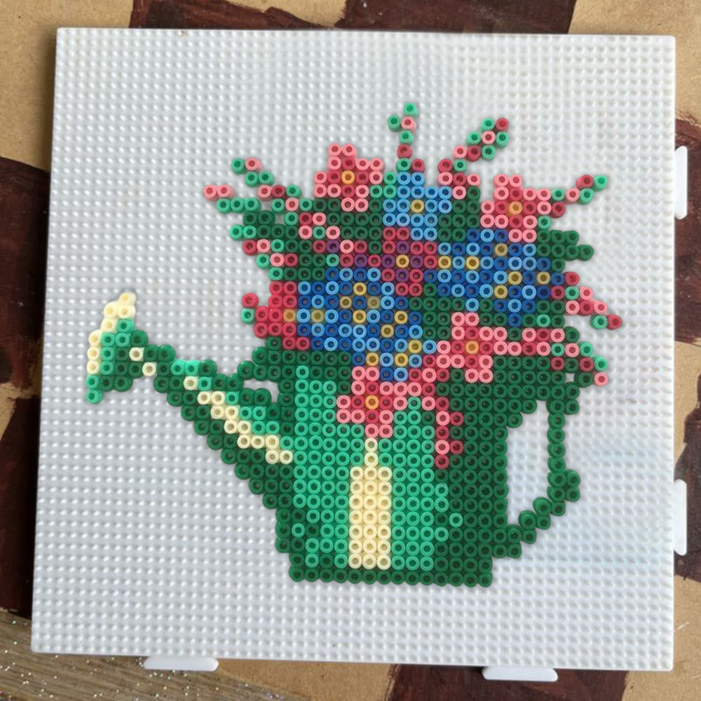 Rubbyoo Perler Beads Kit - Floral Pot | Easy Diy Craft  | Nice Present For Handmade Lovers - image 7