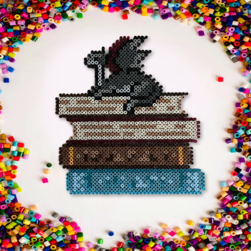 Rubbyoo Perler Beads Kit - Dragon And Book | Easy Handmade Craft | Diy Home Decoration - image 8