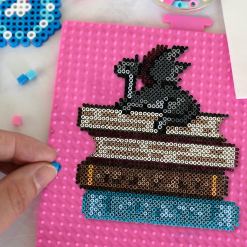 Rubbyoo Perler Beads Kit - Dragon And Book | Easy Handmade Craft | Diy Home Decoration - image 6