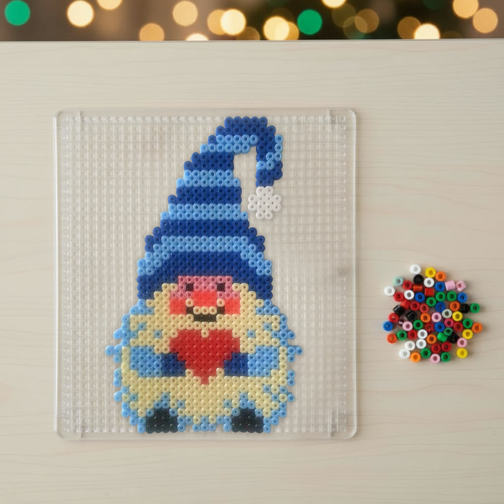 Rubbyoo Perler Beads Kit - Blue Gnome | Diy Handmade Gift | Nice Christmas Hanging Decor - image 3