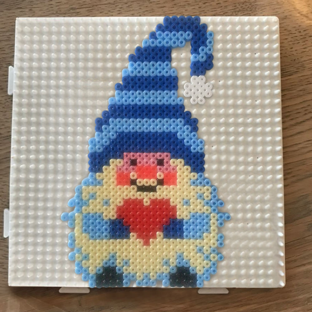 Rubbyoo Perler Beads Kit - Blue Gnome | Diy Handmade Gift | Nice Christmas Hanging Decor - image 7