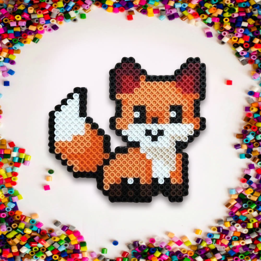 Rubbyoo Perler Beads Kit - Little Fox | Adorable Pixel Art | Handmade Craft For Kid - image 6