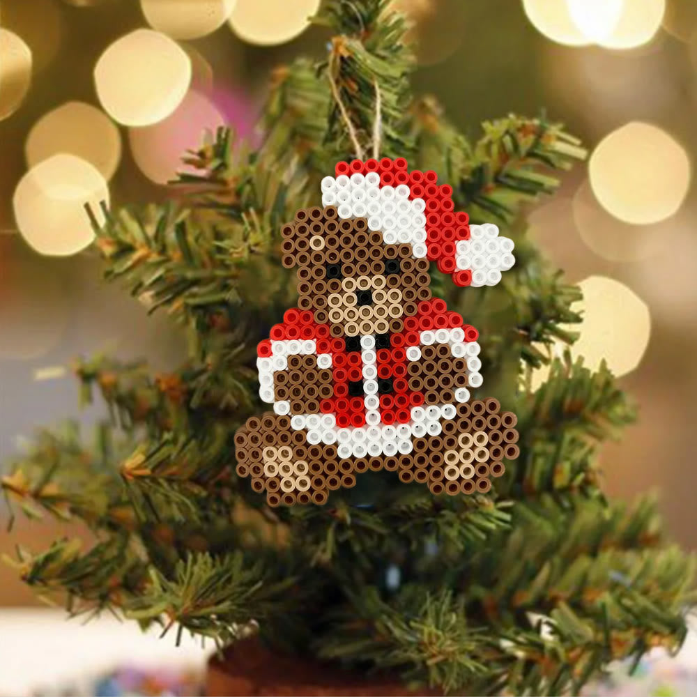 Rubbyoo Perler Beads Kit - Christmas Bear | Lovely Christmas Gifts | Perfect For Holiday Ornament - image 2