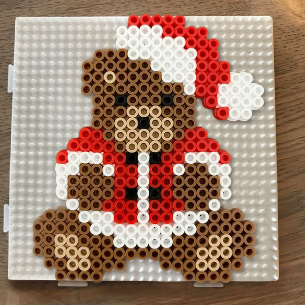 Rubbyoo Perler Beads Kit - Christmas Bear | Lovely Christmas Gifts | Perfect For Holiday Ornament - image 7