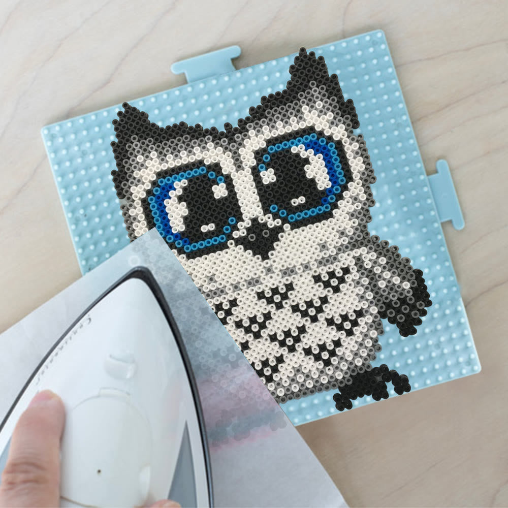 Rubbyoo Perler Beads Kit - Mysterious Owl | Diy Animal Handicraft | Perfect Diy Ornament - image 1