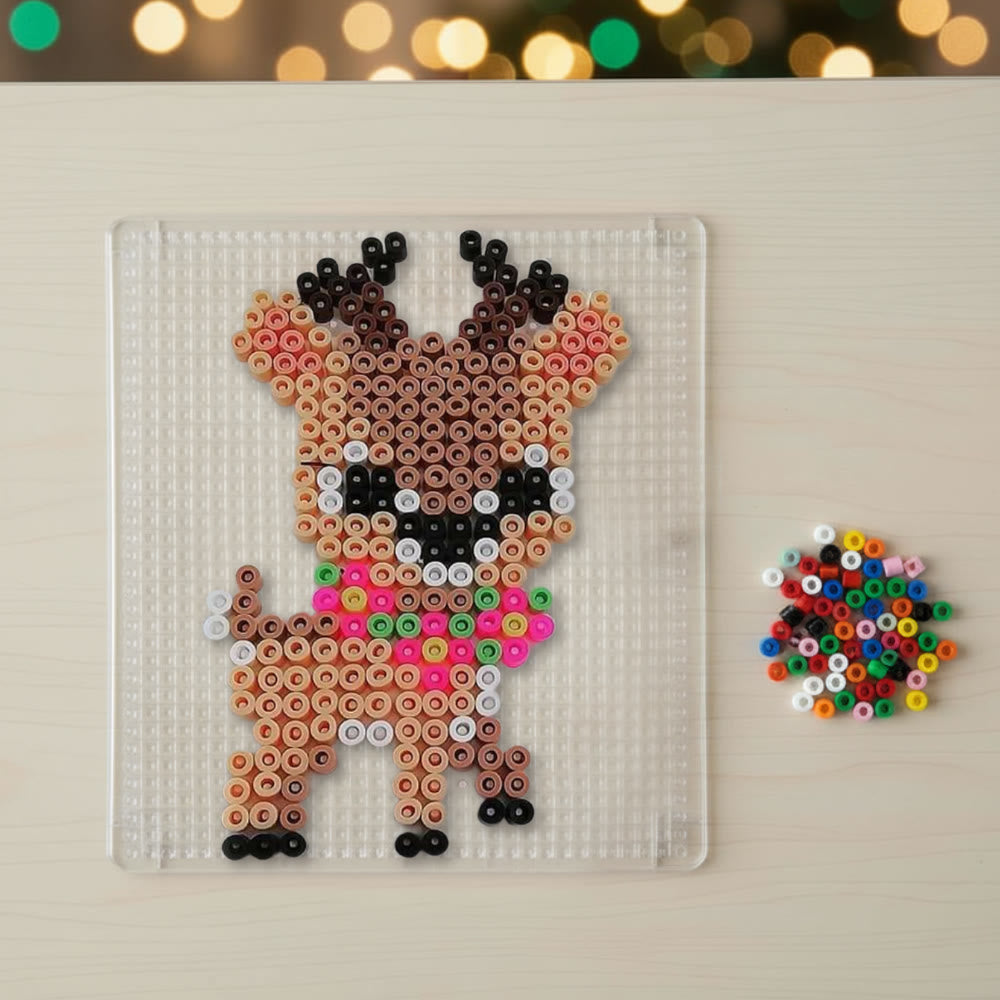 Rubbyoo Perler Beads Kit - Christmas Deer | Diy Wall Hanging Adornment | Nice Gifts For Kids - image 2