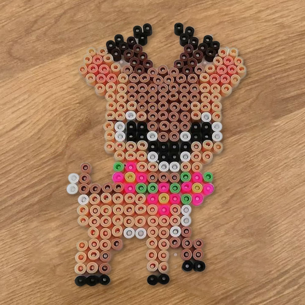 Rubbyoo Perler Beads Kit - Christmas Deer | Diy Wall Hanging Adornment | Nice Gifts For Kids - image 4