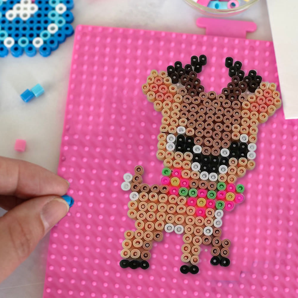 Rubbyoo Perler Beads Kit - Christmas Deer | Diy Wall Hanging Adornment | Nice Gifts For Kids - image 5