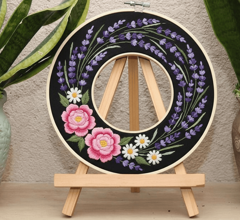 Wooden Embroidery Stand Holder - Tabletop Display Easel | Perfect For Handmade Embroidery Projects - image 3