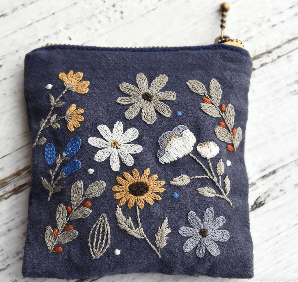 Handmade Mini Coin Purse Kit | Floral Handmade Craft | Perfect Gift For Her - #3 - image 3