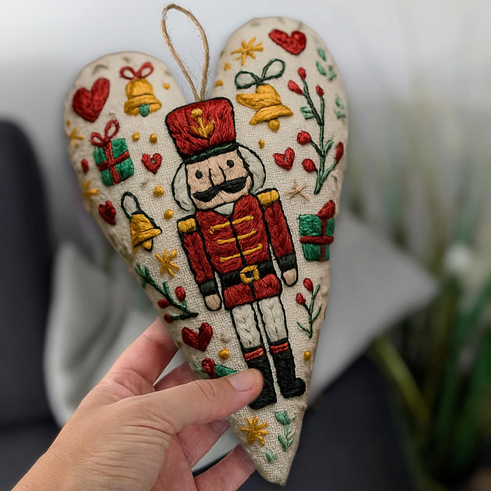 Rubbyoo Heart Embroidery Kit - Nutcracker | Christmas Tree Decoration | Nice Festive Gift  - image 5