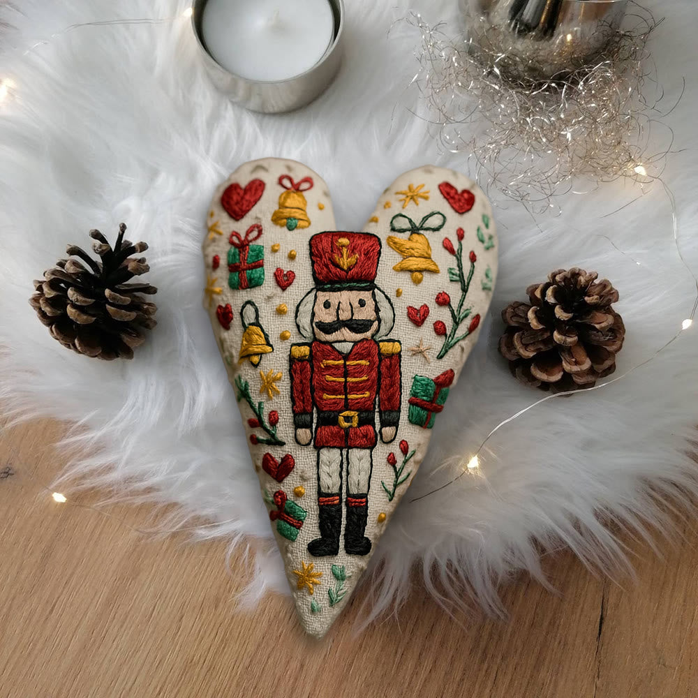 Rubbyoo Heart Embroidery Kit - Nutcracker | Christmas Tree Decoration | Nice Festive Gift  - image 7