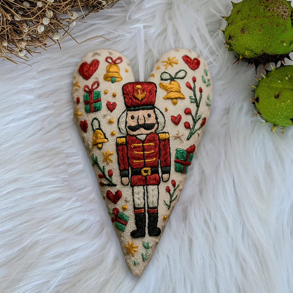 Rubbyoo Heart Embroidery Kit - Nutcracker | Christmas Tree Decoration | Nice Festive Gift  - image 9