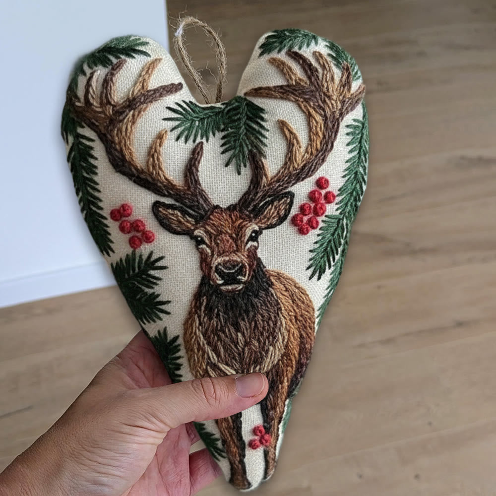 Rubbyoo Heart Embroidery Kit - The King Of Deer | Christmas Animal Craft | Decorative Needle Art  - image 9