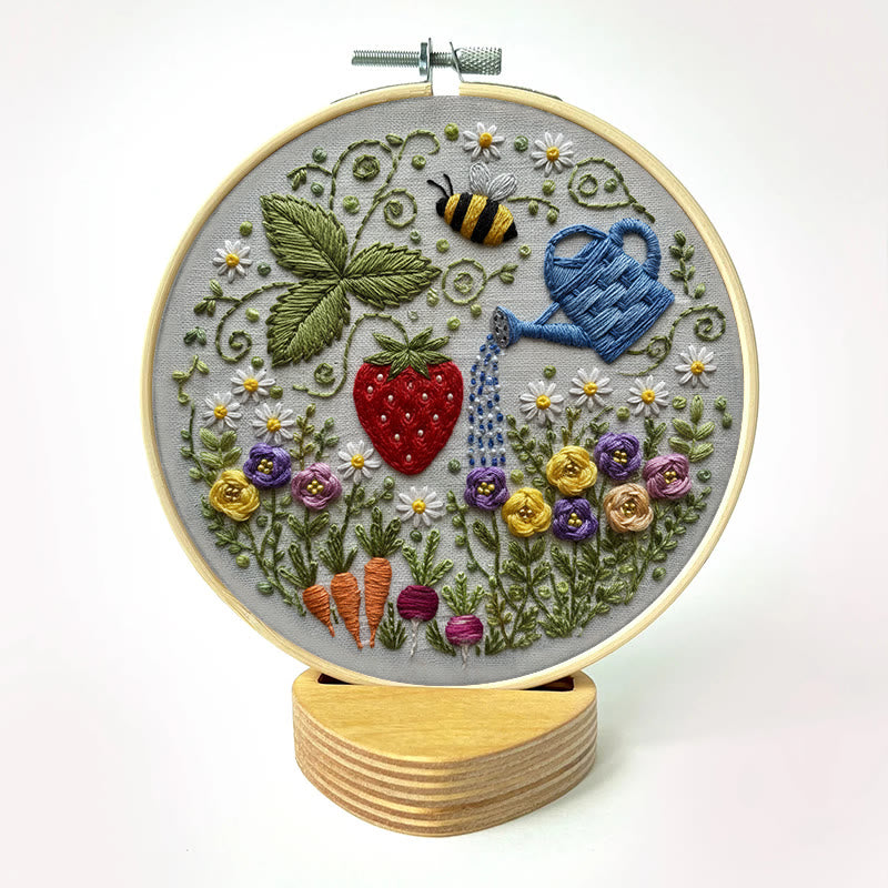 Rubbyoo Embroidery Kit - Vibrant Garden | Diy Stitch Hoop Art | Unique Decorative Craft  - image 10