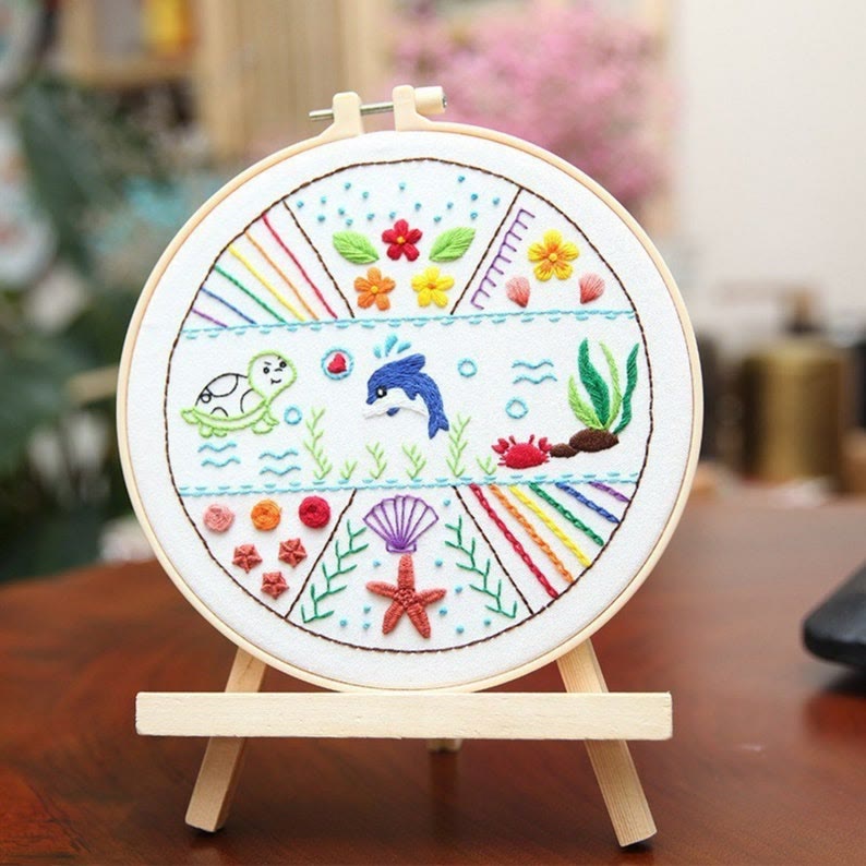 Rubbyoo 3-piece Embroidery Starter Kit - Diy Hoop Art For Beginner | Perfect  Handmade Stitch Practice  - image 7