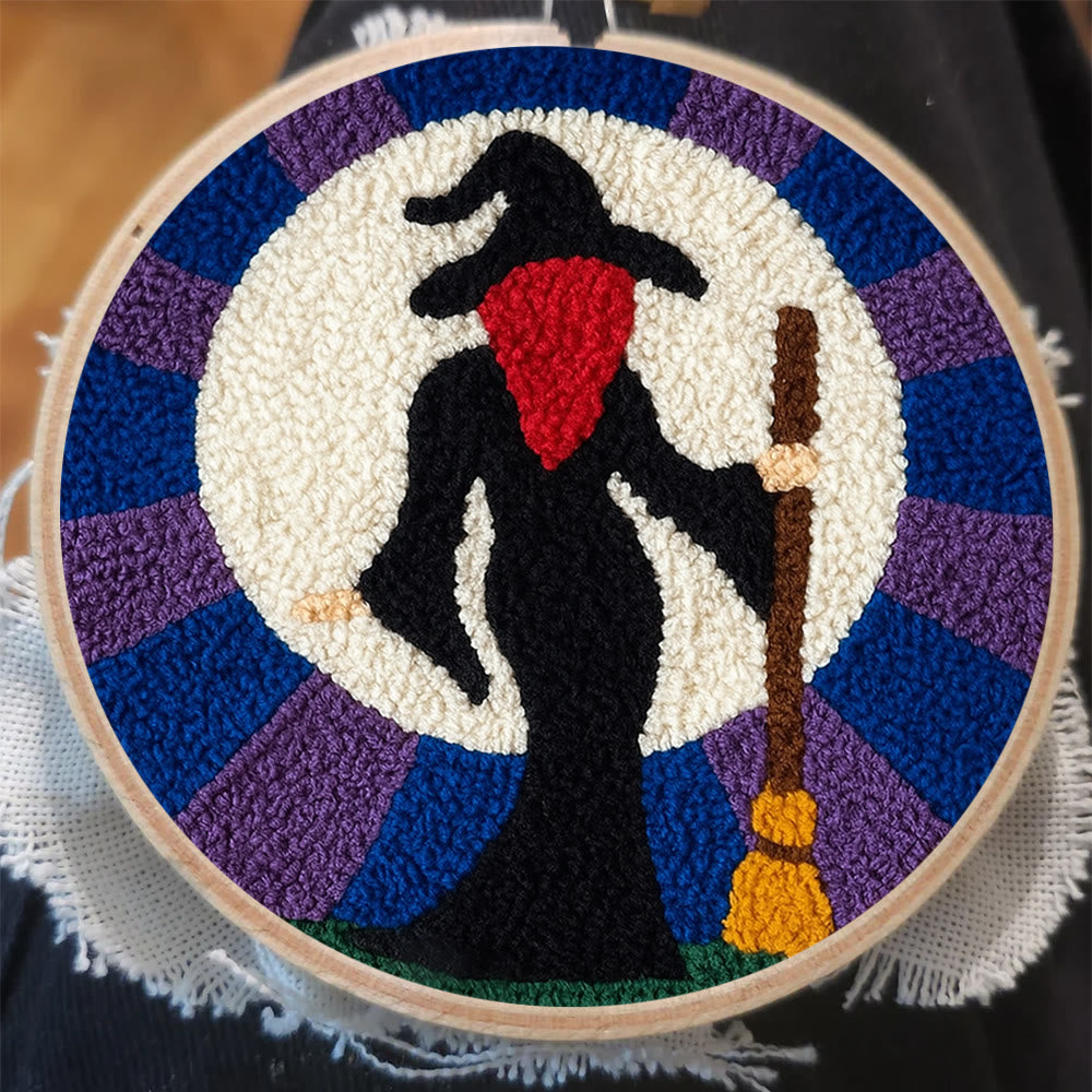 Magical Witch Punch Needle Kit - Unique Needle Coaster | Perfect For Holiday Decor - image 7