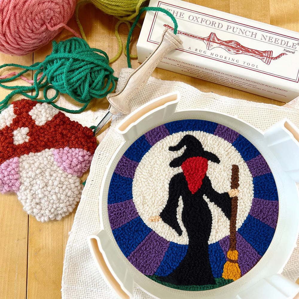 Magical Witch Punch Needle Kit - Unique Needle Coaster | Perfect For Holiday Decor - image 5