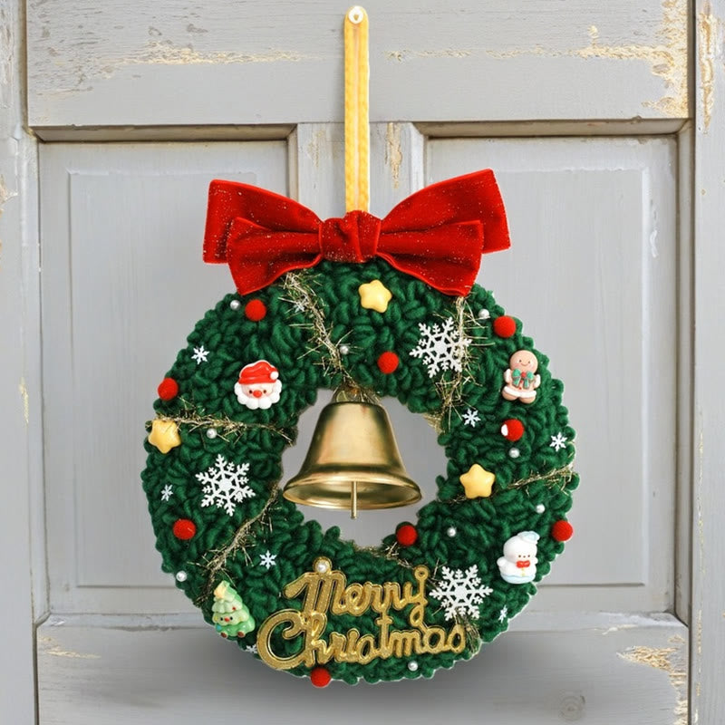 Christmas Wreath Punch Needle Kit - Unique Christmas Yarn Craft | Perfect Needlework For Home Ornament - image 6