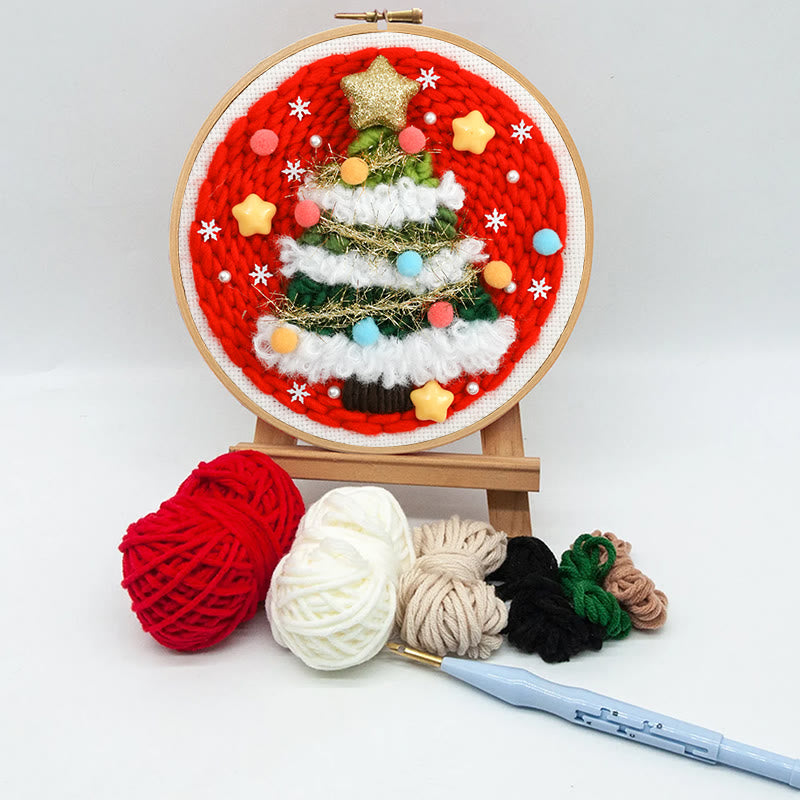Christmas Tree Punch Needle Kit - Creative Needle Artcraft | Holiday Decorative Gifts - image 10