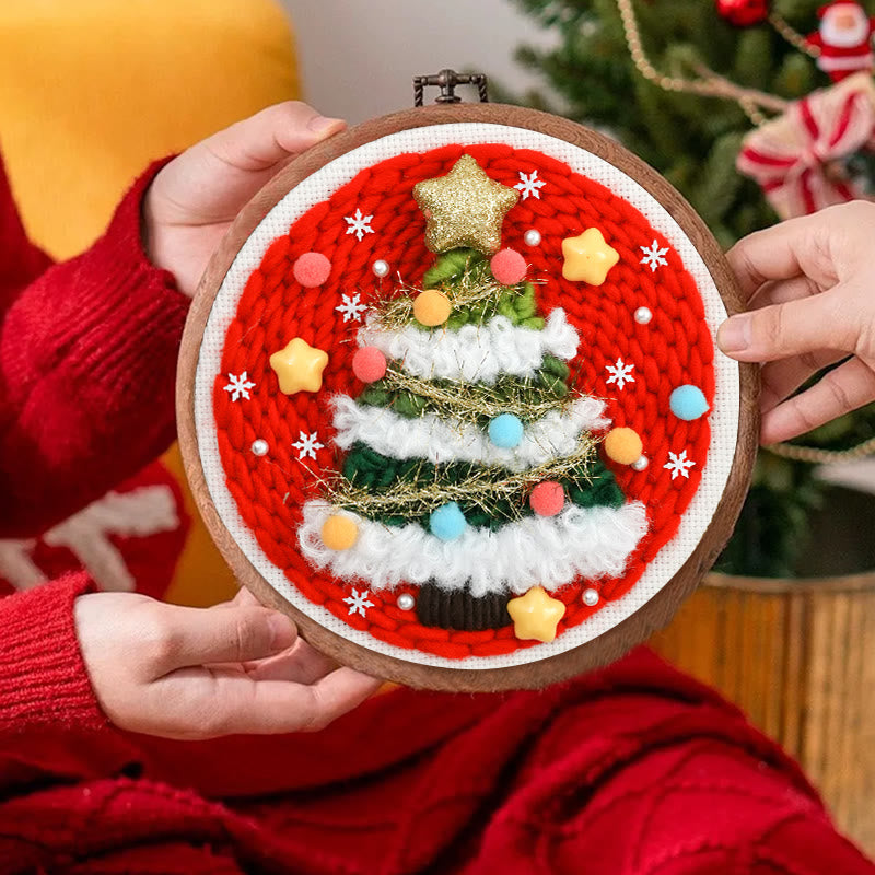 Christmas Tree Punch Needle Kit - Creative Needle Artcraft | Holiday Decorative Gifts - image 6