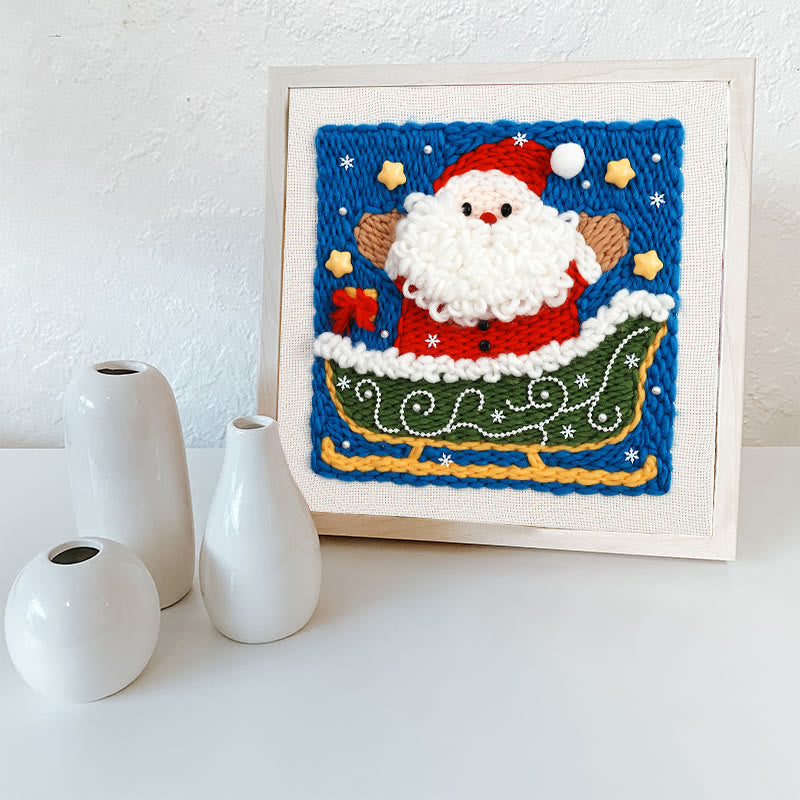 Christmas Series Square Punch Needle Kit - Personalized Needle Craft | Nice Christmas Decorative Gifts  - image 14