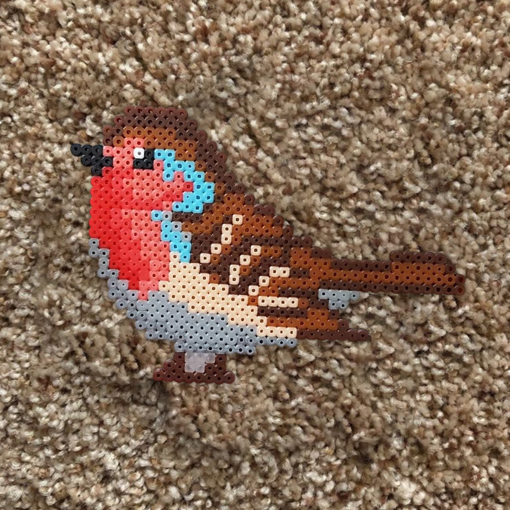 Rubbyoo Perler Beads Kit - Robin Bird | Handmade Pixel Art | Perfect Craft For Beginner - image 9