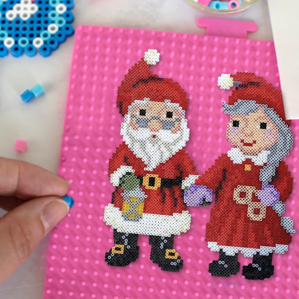 Rubbyoo Perler Beads Kit - Christmas Couple | Perfect Valentine Gift | Unique Christmas Decor - image 4