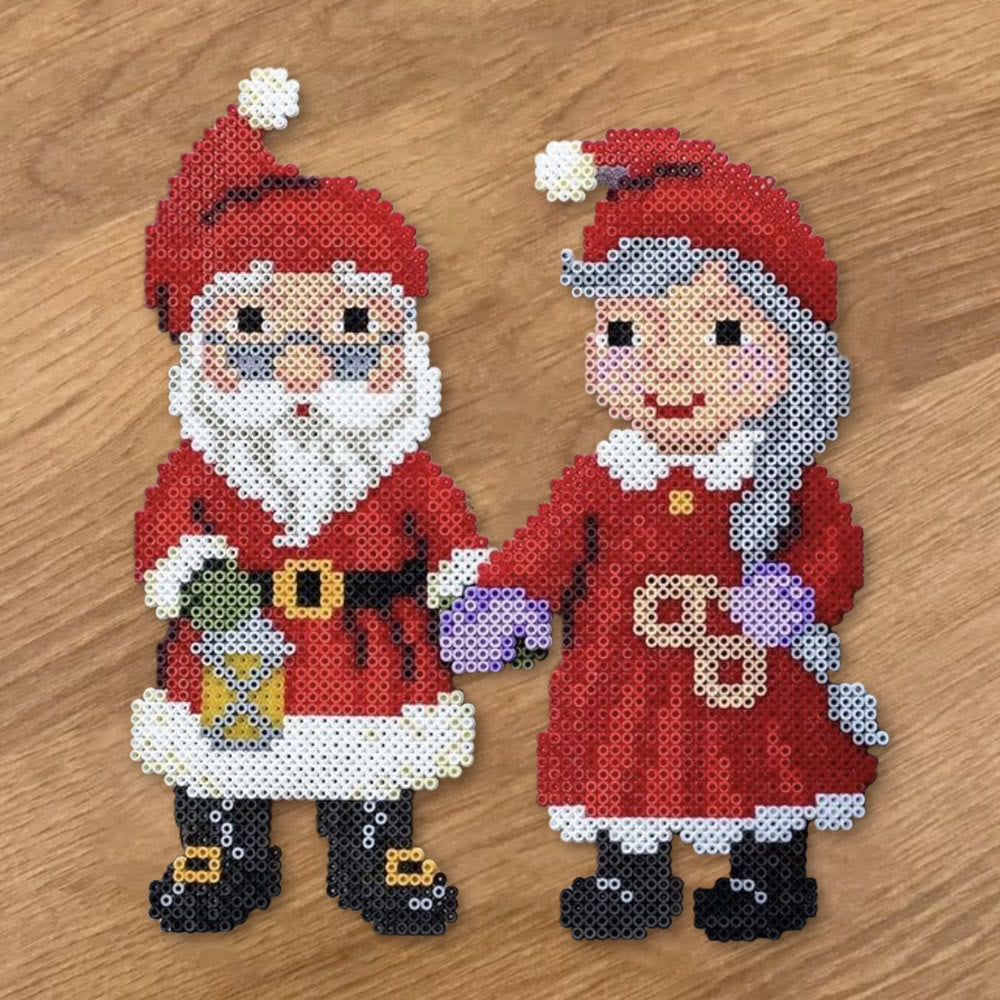 Rubbyoo Perler Beads Kit - Christmas Couple | Perfect Valentine Gift | Unique Christmas Decor - image 6