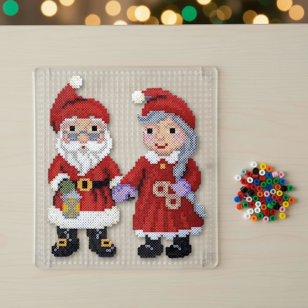 Rubbyoo Perler Beads Kit - Christmas Couple | Perfect Valentine Gift | Unique Christmas Decor - image 1