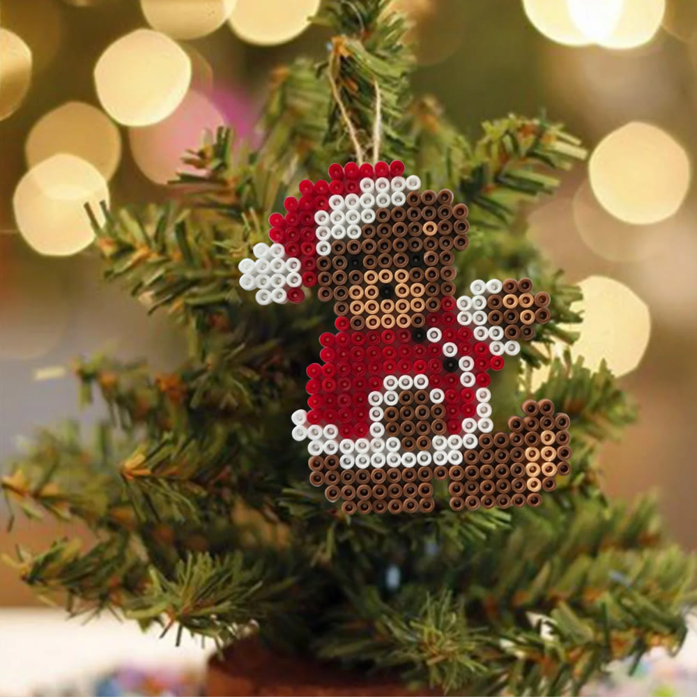 Rubbyoo Perler Beads Kit - Christmas Bear | Nice Handmade Festive Gift | Christmas Tree Hanging Decor - image 9