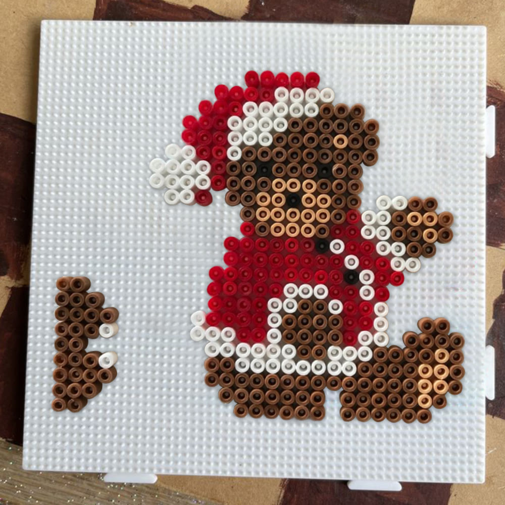 Rubbyoo Perler Beads Kit - Christmas Bear | Nice Handmade Festive Gift | Christmas Tree Hanging Decor - image 7