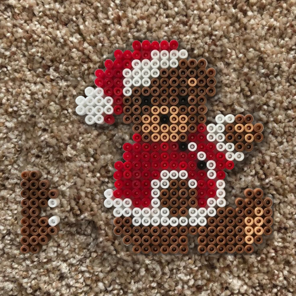 Rubbyoo Perler Beads Kit - Christmas Bear | Nice Handmade Festive Gift | Christmas Tree Hanging Decor - image 8
