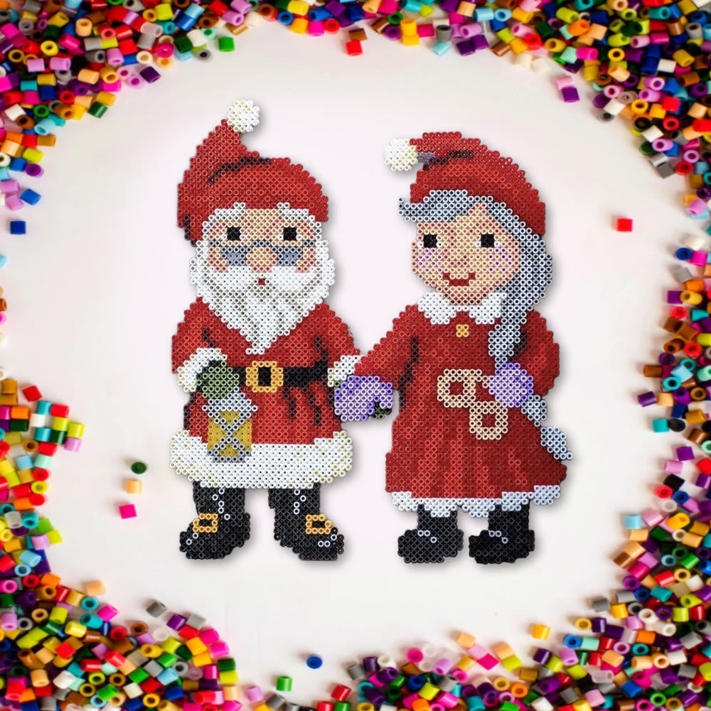 Rubbyoo Perler Beads Kit - Christmas Santa Claus | Relaxing Handmade Craft | Creative Holiday Gifts  - image 6