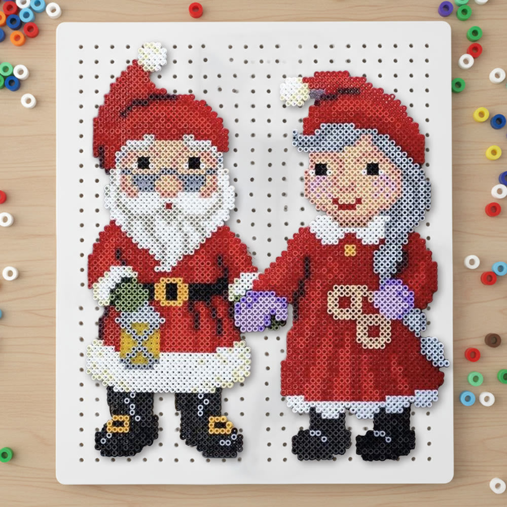 Rubbyoo Perler Beads Kit - Christmas Santa Claus | Relaxing Handmade Craft | Creative Holiday Gifts  - 2.6 mm - Perler Beads Kit + Tool Kit - image 0