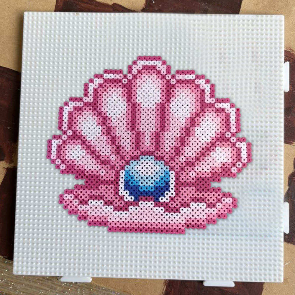 Rubbyoo Perler Beads Kit - Pink Seashell | Diy Handmade Gift Idea | Perfect Set For Fuse Beads Starter  - image 5