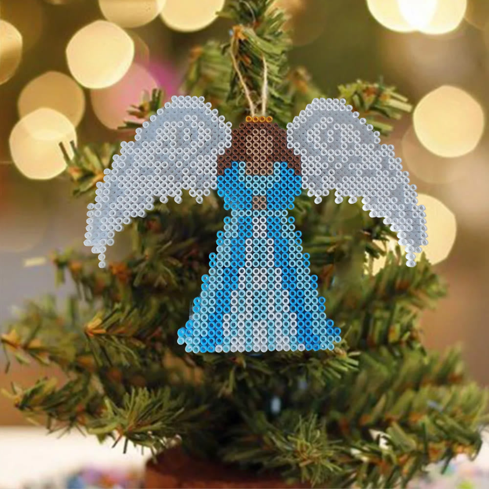 Rubbyoo Perler Beads Kit - Guardian Angel | Diy Festive Ornament | Easy Handmade Craft  - image 3