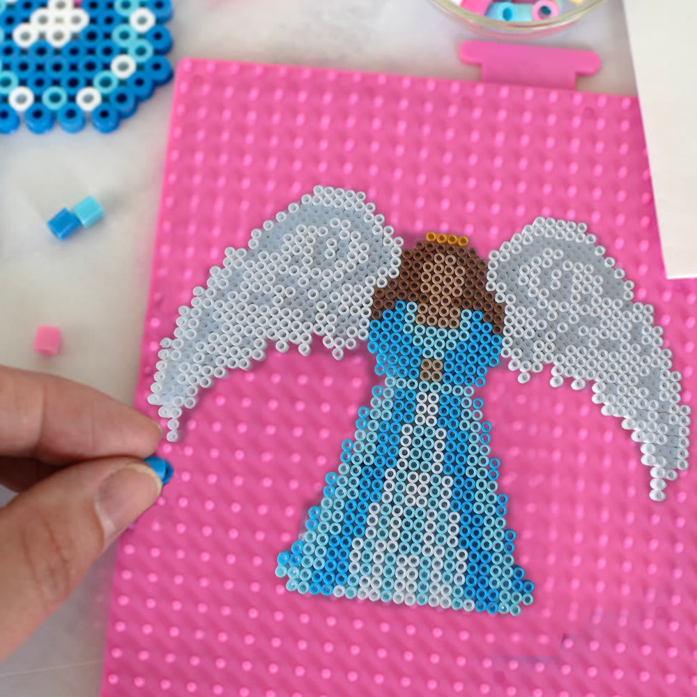 Rubbyoo Perler Beads Kit - Guardian Angel | Diy Festive Ornament | Easy Handmade Craft  - image 4