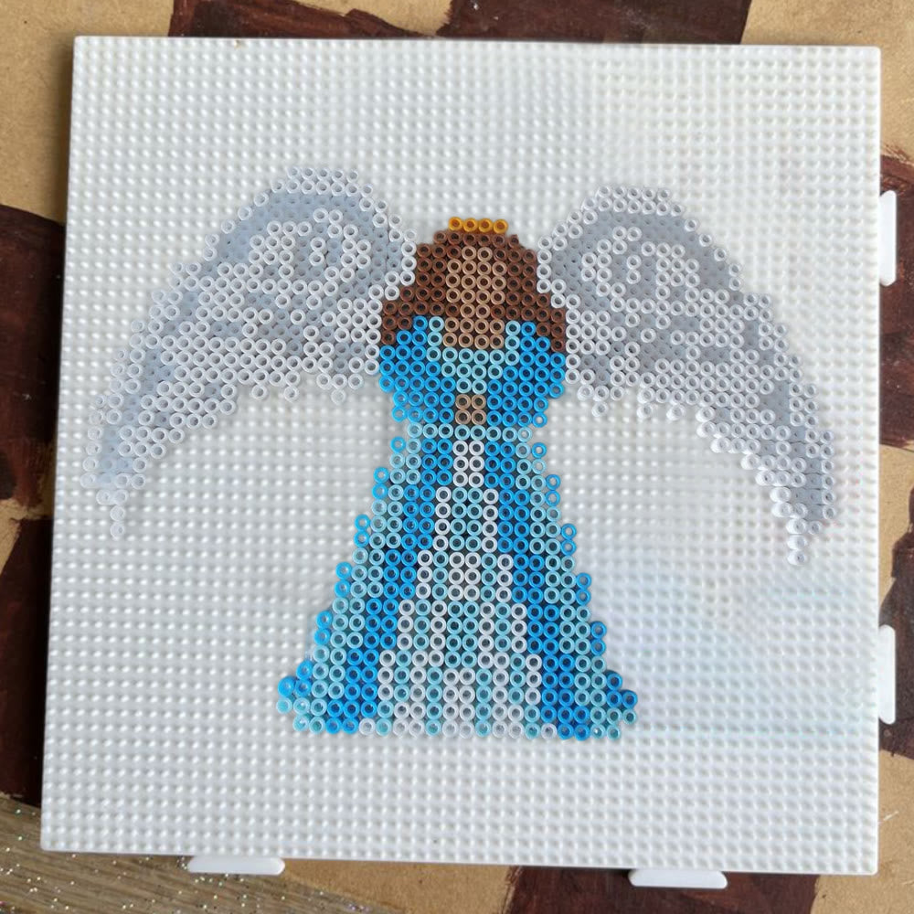 Rubbyoo Perler Beads Kit - Guardian Angel | Diy Festive Ornament | Easy Handmade Craft  - image 6