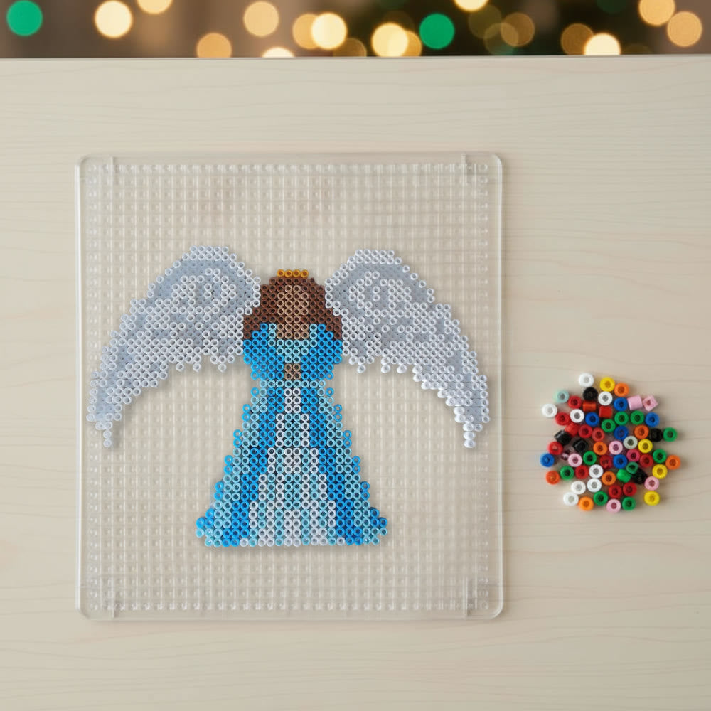 Rubbyoo Perler Beads Kit - Guardian Angel | Diy Festive Ornament | Easy Handmade Craft  - image 1
