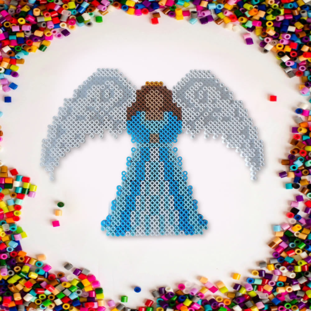 Rubbyoo Perler Beads Kit - Guardian Angel | Diy Festive Ornament | Easy Handmade Craft  - image 5