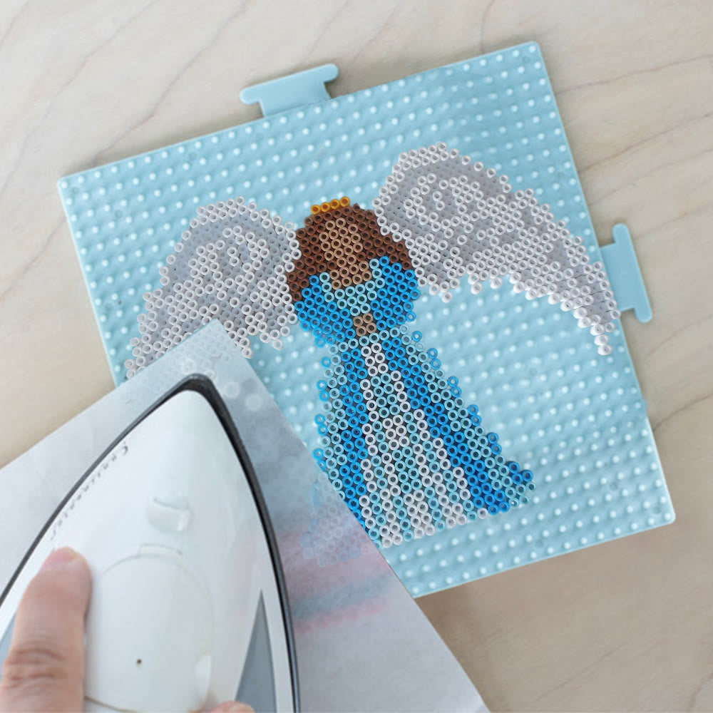 Rubbyoo Perler Beads Kit - Guardian Angel | Diy Festive Ornament | Easy Handmade Craft  - image 2