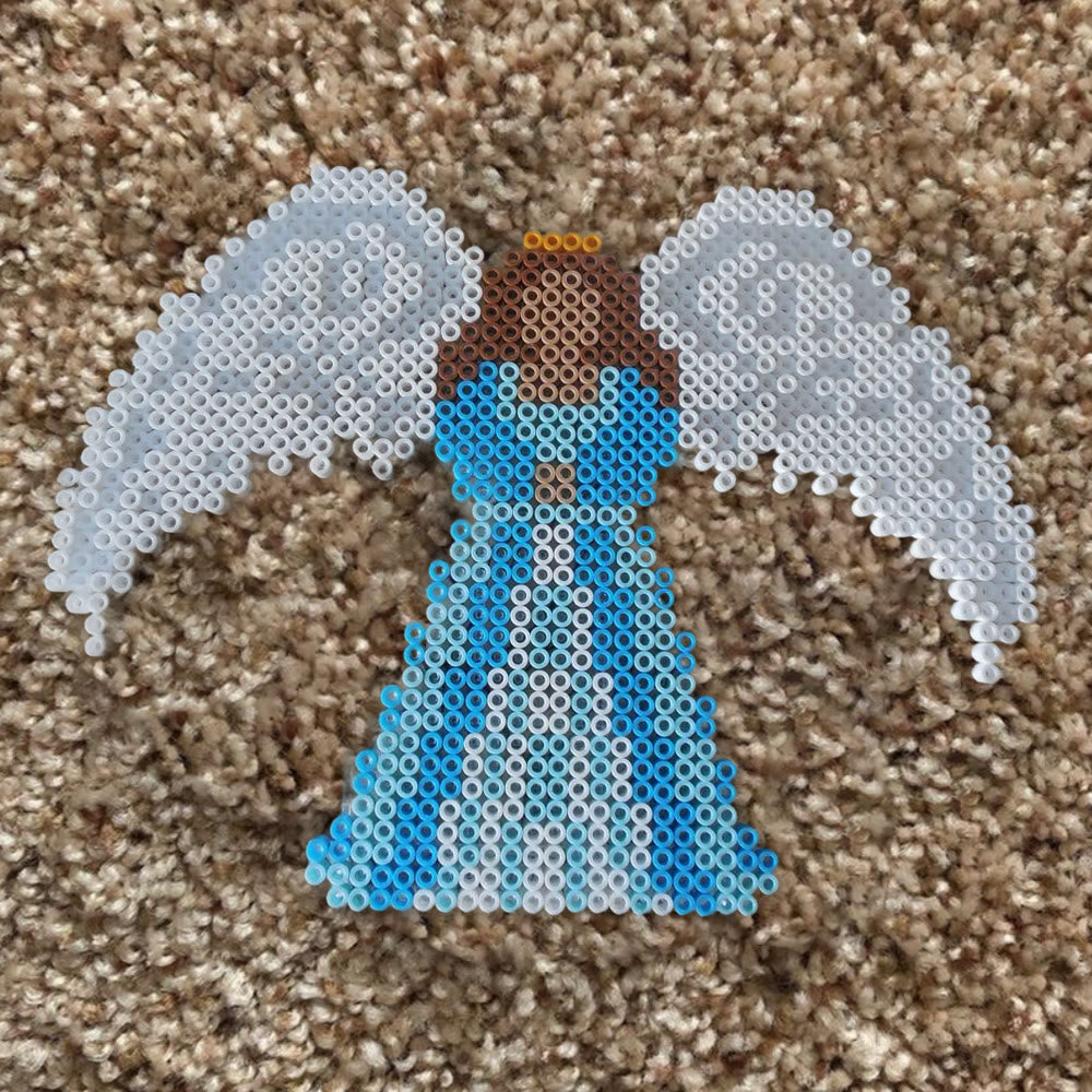 Rubbyoo Perler Beads Kit - Guardian Angel | Diy Festive Ornament | Easy Handmade Craft  - image 9