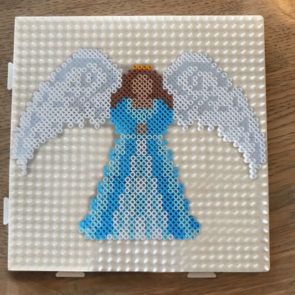 Rubbyoo Perler Beads Kit - Guardian Angel | Diy Festive Ornament | Easy Handmade Craft  - image 7