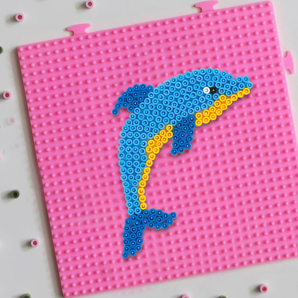 Rubbyoo Perler Beads Kit - Leaping Dolphins | Adorable Animal Craft | Diy Key Chain For Friend  - image 3