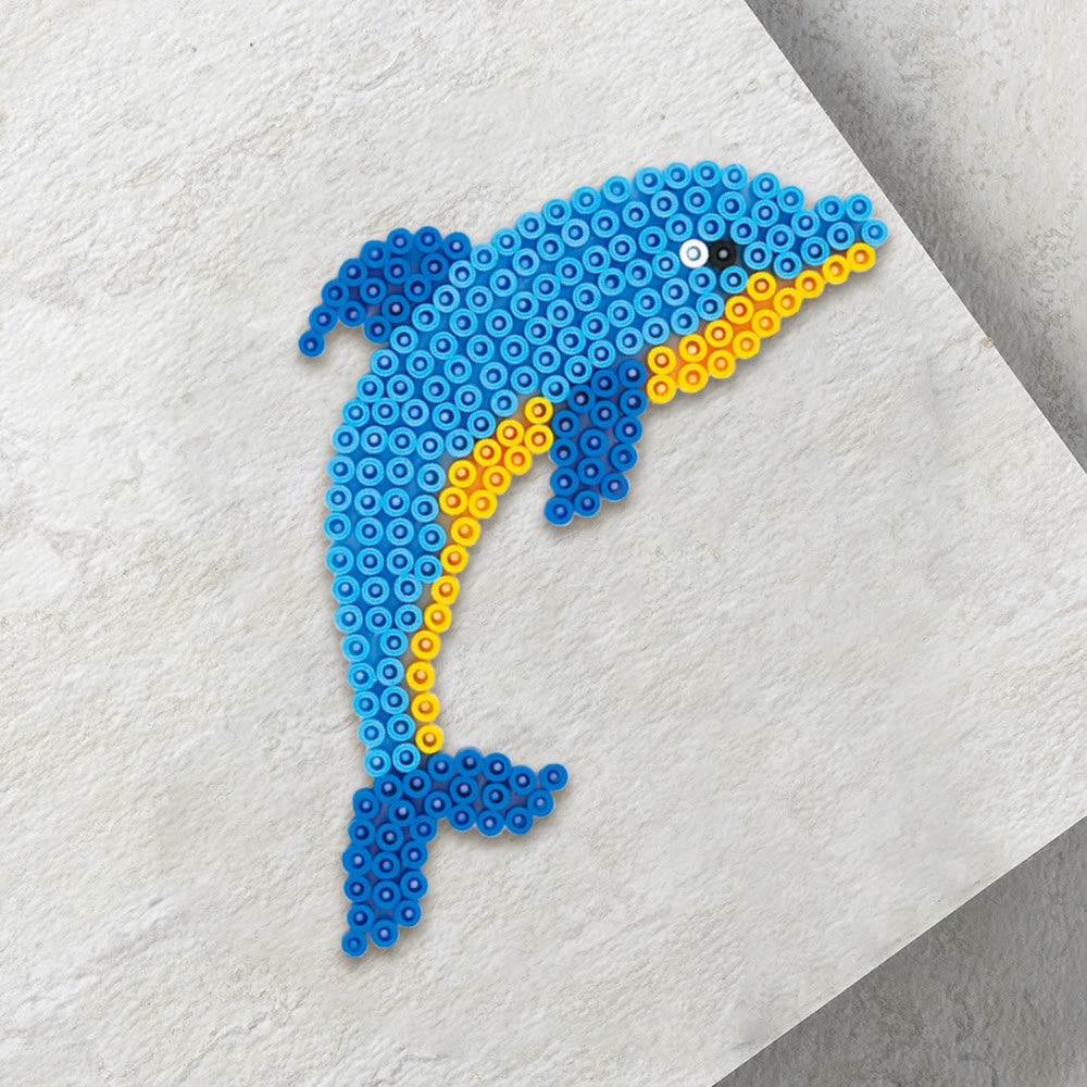 Rubbyoo Perler Beads Kit - Leaping Dolphins | Adorable Animal Craft | Diy Key Chain For Friend  - image 6