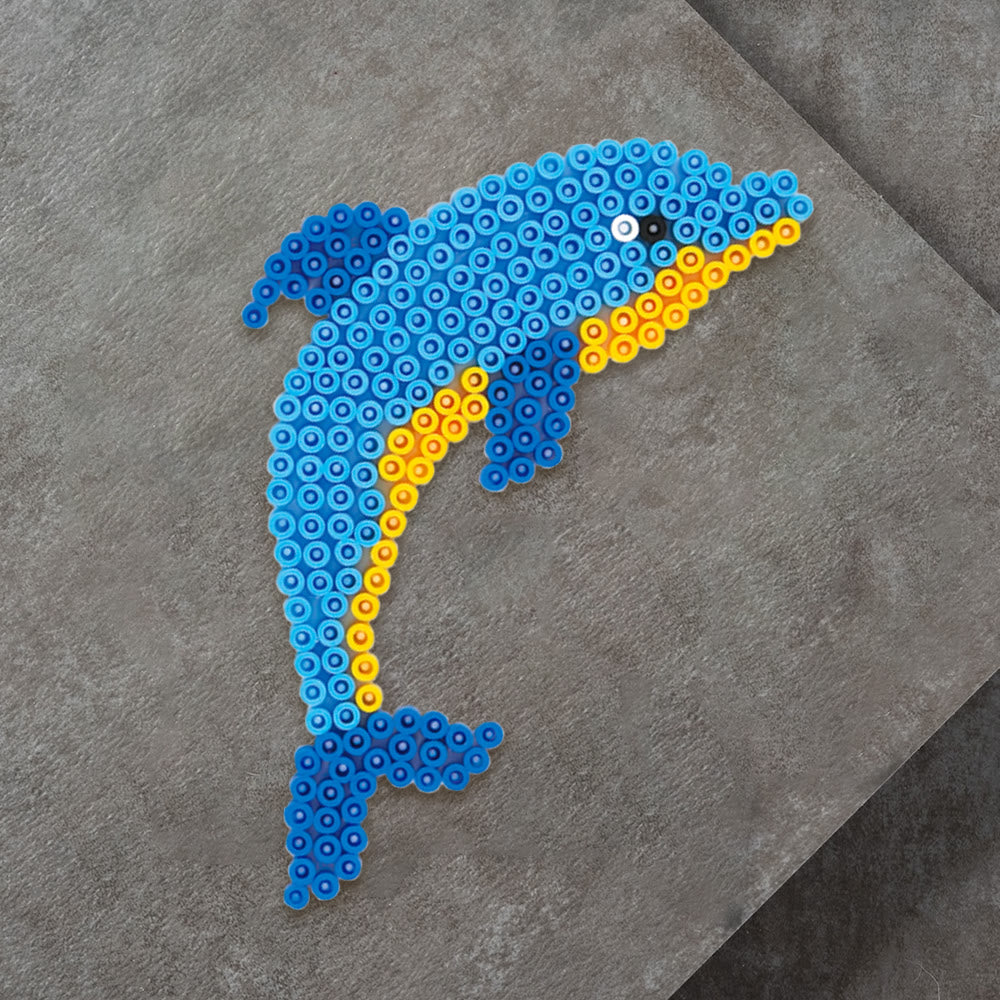 Rubbyoo Perler Beads Kit - Leaping Dolphins | Adorable Animal Craft | Diy Key Chain For Friend  - image 7
